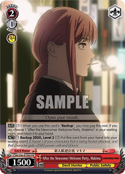 After the Newcomer Welcome Party, Makima (Foil), Chainsaw Man CSM/S96-E104S PR