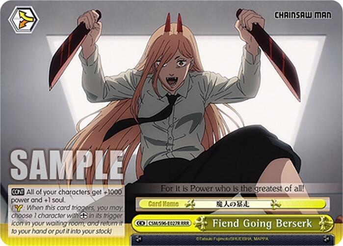 Fiend Going Berserk (RRR), Chainsaw Man CSM/S96-E027R RRR