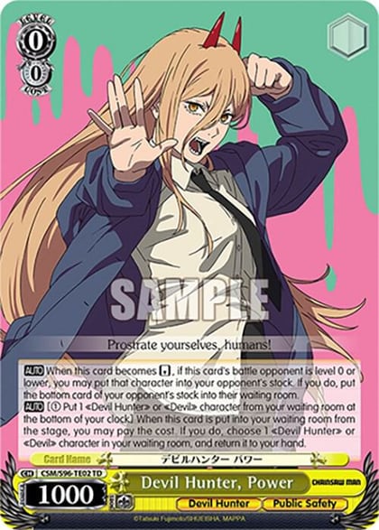 Devil Hunter, Power, Chainsaw Man CSM/S96-TE02 TD