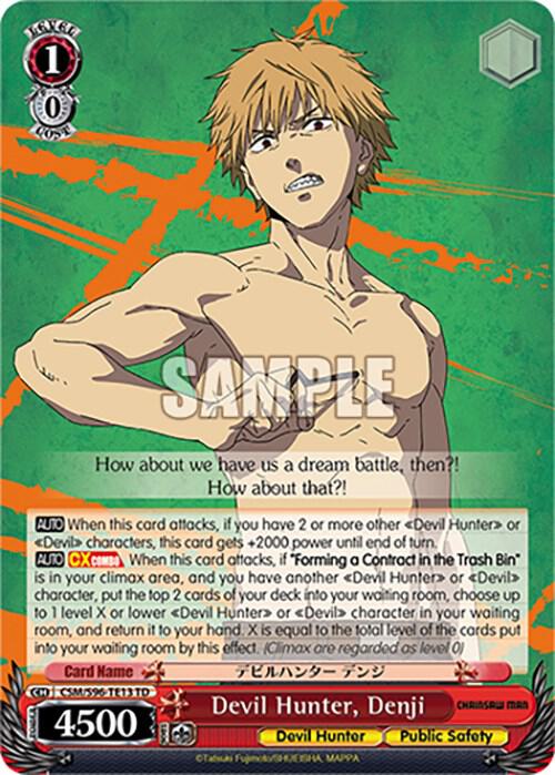Devil Hunter, Denji, Chainsaw Man CSM/S96-TE13 TD