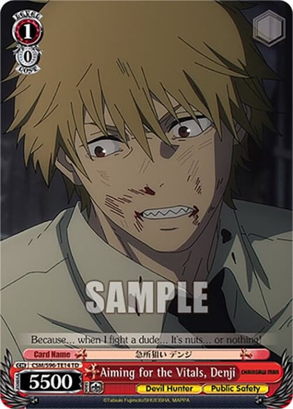 Aiming for the Vitals, Denji, Chainsaw Man CSM/S96-TE14 TD