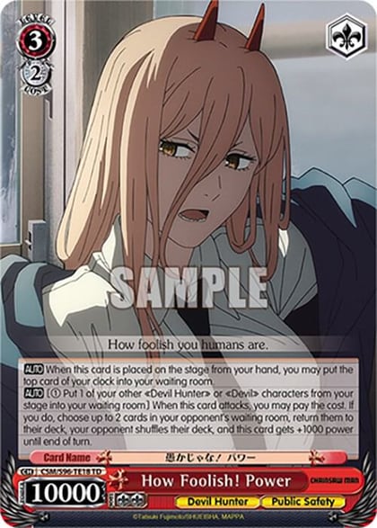 How Foolish! Power, Chainsaw Man CSM/S96-TE18 TD