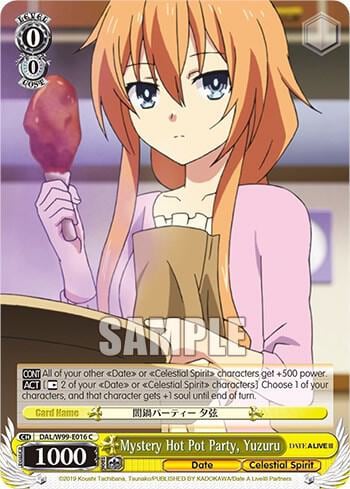 Mystery Hot Pot Party, Yuzuru, Date A Live Vol.2 DAL/W99-E016 C