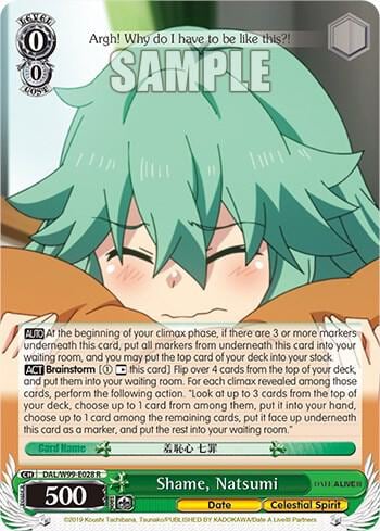 Shame, Natsumi, Date A Live Vol.2 DAL/W99-E028 R