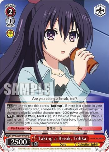 Taking a Break, Tohka, Date A Live Vol.2 DAL/W99-E061 U