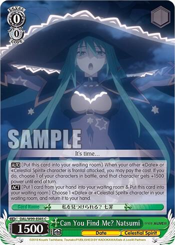 Can You Find Me? Natsumi, Date A Live Vol.2 DAL/W99-E045 C
