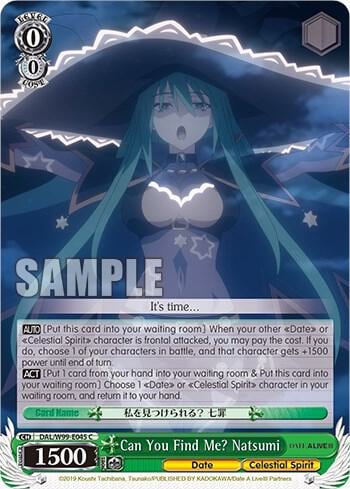 Can You Find Me? Natsumi, Date A Live Vol.2 DAL/W99-E045 C