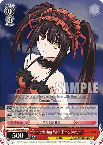 Interfering With Time, Kurumi, Date A Live Vol.2 DAL/W99-E063 C