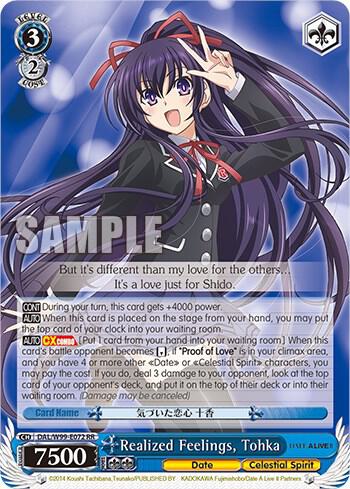 Realized Feelings, Tohka, Date A Live Vol.2 DAL/W99-E072 RR
