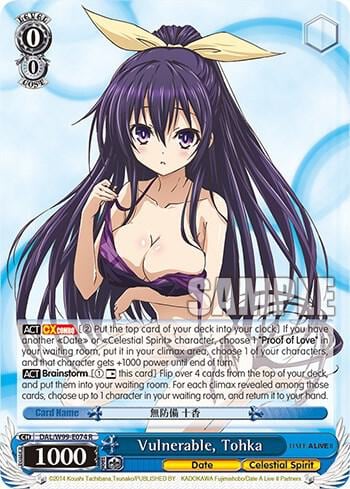 Vulnerable, Tohka, Date A Live Vol.2 DAL/W99-E074 R