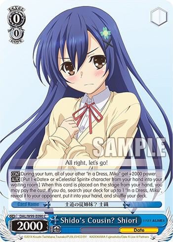 Shido's Cousin? Shiori, Date A Live Vol.2 DAL/W99-E090 C