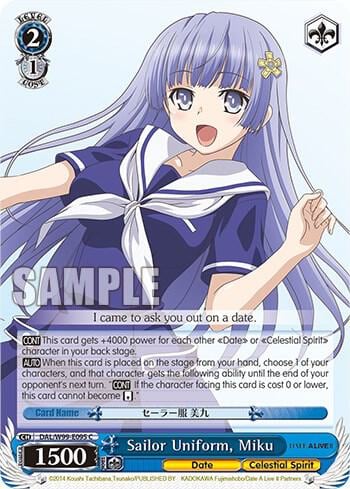 Sailor Uniform, Miku, Date A Live Vol.2 DAL/W99-E095 C