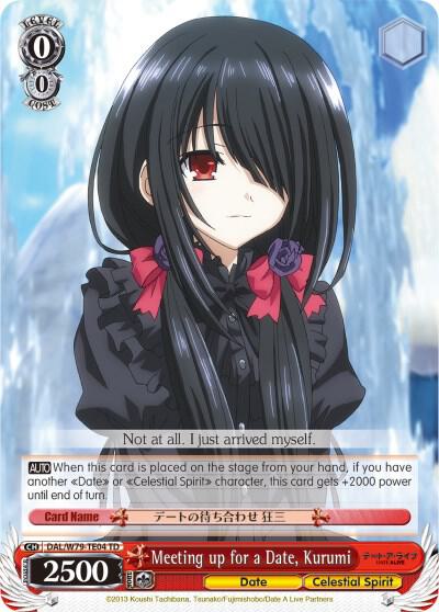 Meeting up for a Date, Kurumi, Date A Live DAL/W79-TE04 TD