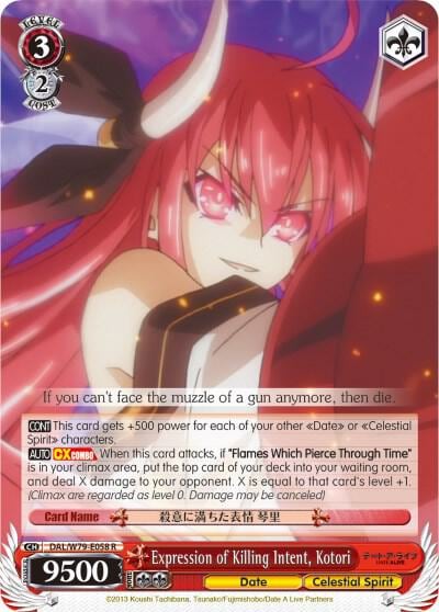 Expression of Killing Intent, Kotori, Date A Live DAL/W79-E058 R