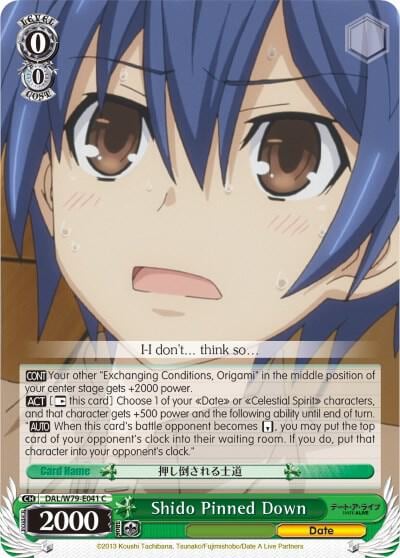 Shido Pinned Down, Date A Live DAL/W79-E041 C