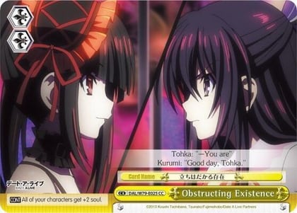Obstructing Existence, Date A Live DAL/W79-E025 CC