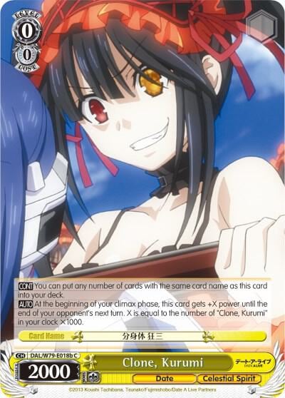 Clone, Kurumi (B), Date A Live DAL/W79-E018b C