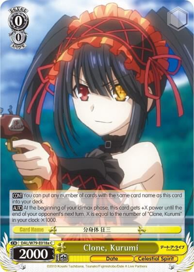 Clone, Kurumi (A), Date A Live DAL/W79-E018a C