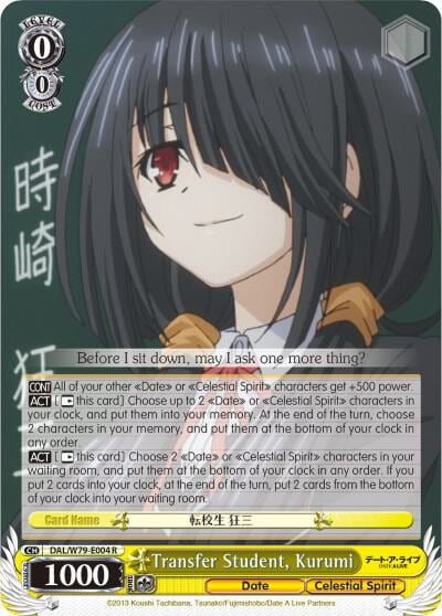 Transfer Student, Kurumi, Date A Live DAL/W79-E004 R