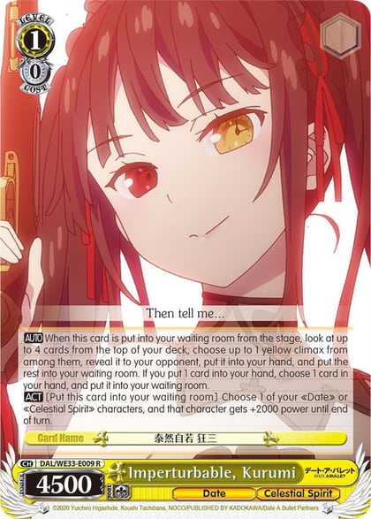 Imperturbable, Kurumi, Date A Bullet DAL/WE33-E009 R