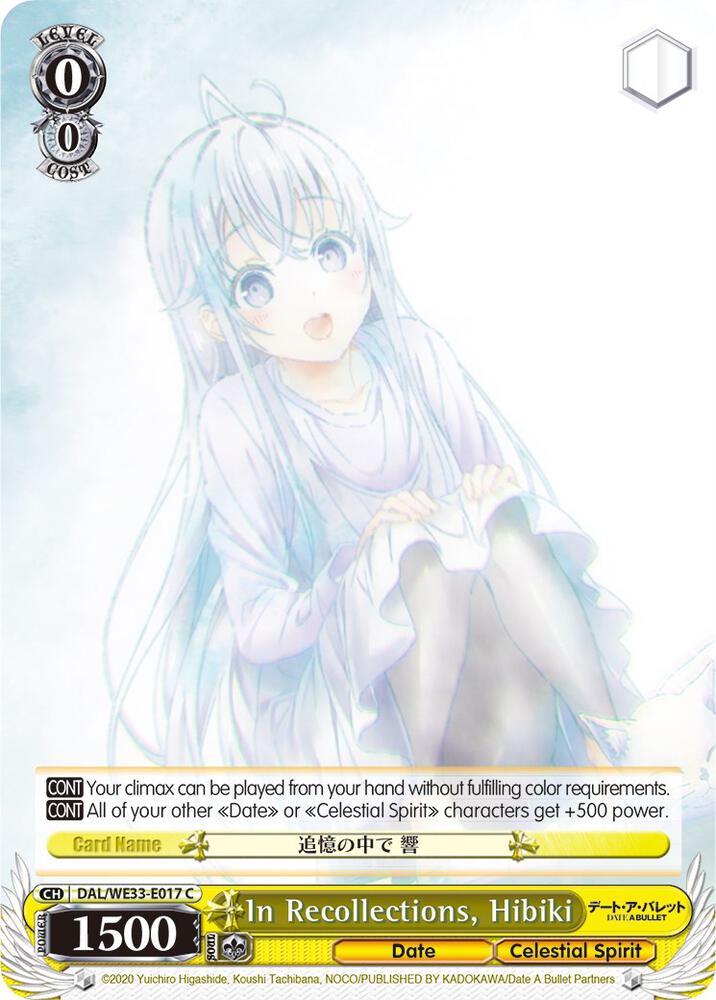 In Recollections, Hibiki (Parallel Foil), Date A Bullet DAL/WE33-E017 C