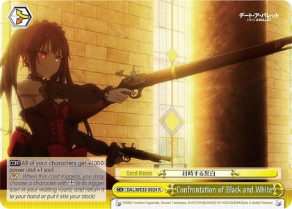 Confrontation of Black and White (Parallel Foil), Date A Bullet DAL/WE33-E024 R