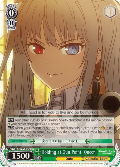 Holding at Gun Point, Queen, Date A Bullet DAL/WE33-E034 U