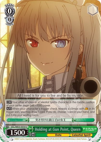 Holding at Gun Point, Queen (Parallel Foil), Date A Bullet DAL/WE33-E034 U