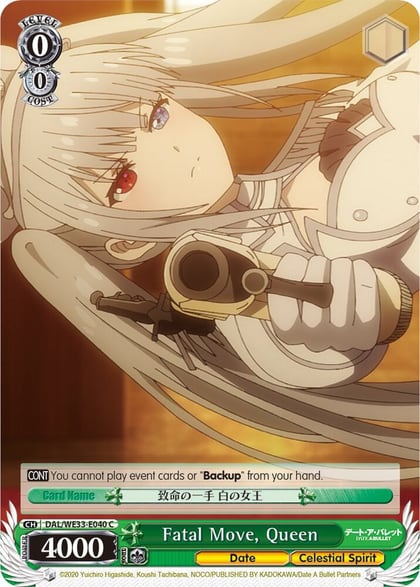 Fatal Move, Queen (Parallel Foil), Date A Bullet DAL/WE33-E040 C