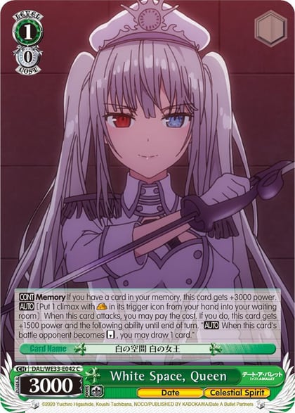 White Space, Queen (Parallel Foil), Date A Bullet DAL/WE33-E042 C