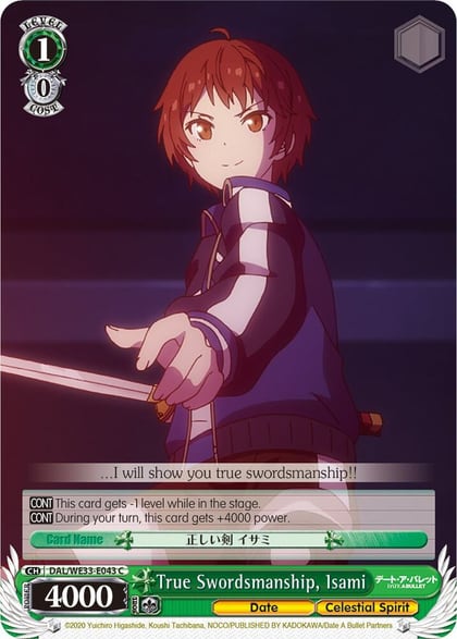 True Swordsmanship, Isami (Parallel Foil), Date A Bullet DAL/WE33-E043 C