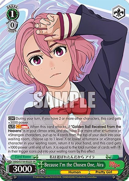 Because I'm the Chosen One, Aira (SR), DANDADAN DDD/S118-E022S SR
