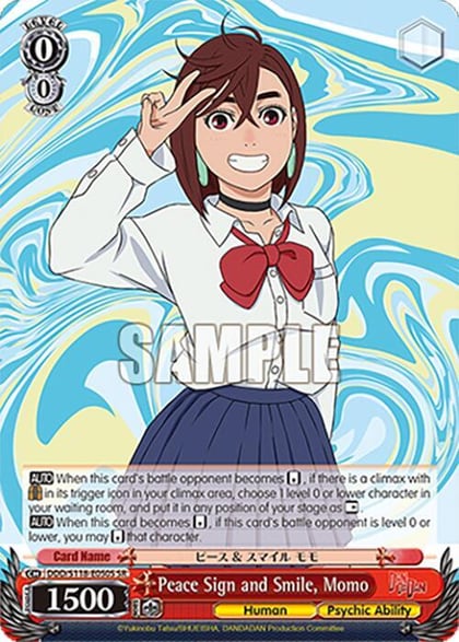 Peace Sign and Smile, Momo (SR), DANDADAN DDD/S118-E050S SR