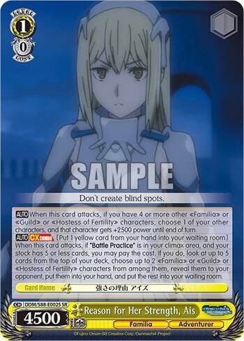 Reason for Her Strength, Ais (SR), Is it Wrong to Try to Pick Up Girls in a Dungeon? DDM/S88-E002S SR