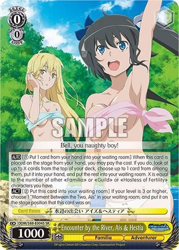 Encounter by the River, Ais & Hestia (SR), Is it Wrong to Try to Pick Up Girls in a Dungeon? DDM/S88-E004S SR