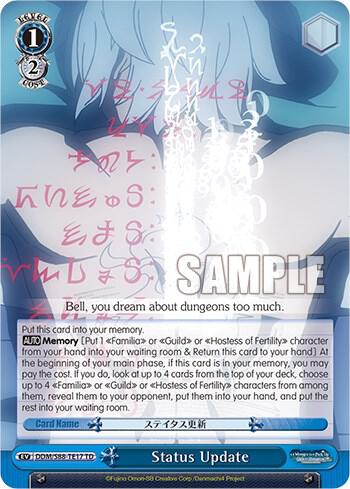 Status Update, Is it Wrong to Try to Pick Up Girls in a Dungeon? DDM/S88-TE17 TD