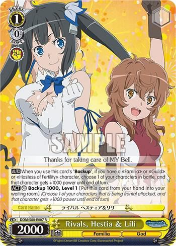 Rivals, Hestia & Lili, Is it Wrong to Try to Pick Up Girls in a Dungeon? DDM/S88-E007 R