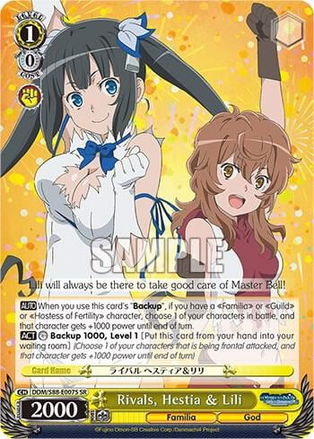 Rivals, Hestia & Lili (SR), Is it Wrong to Try to Pick Up Girls in a Dungeon? DDM/S88-E007R SR