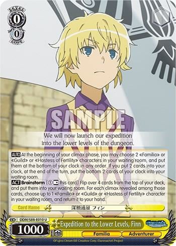 Expedition to the Lower Levels, Finn, Is it Wrong to Try to Pick Up Girls in a Dungeon? DDM/S88-E010 U