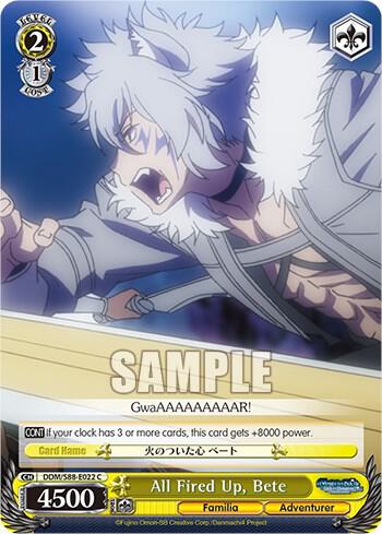 All Fired Up, Bete, Is it Wrong to Try to Pick Up Girls in a Dungeon? DDM/S88-E022 C