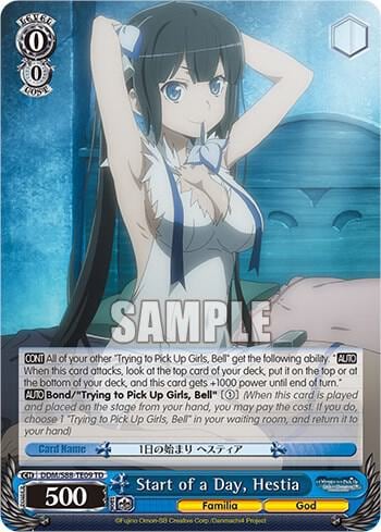 Start of a Day, Hestia, Is it Wrong to Try to Pick Up Girls in a Dungeon? DDM/S88-TE09 TD