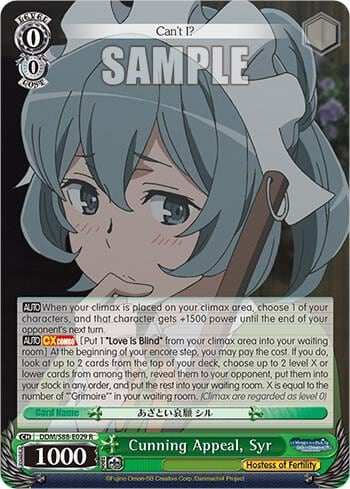 Cunning Appeal, Syr, Is it Wrong to Try to Pick Up Girls in a Dungeon? DDM/S88-E029 R