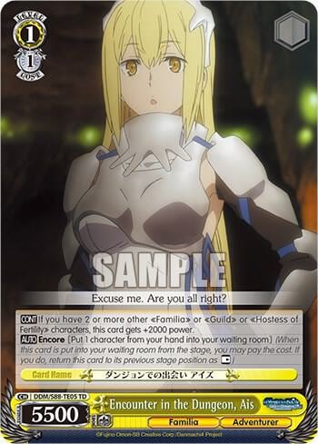 Encounter in the Dungeon, Ais, Is it Wrong to Try to Pick Up Girls in a Dungeon? DDM/S88-TE05 TD