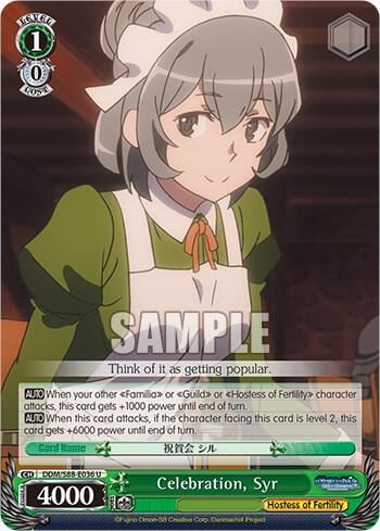 Celebration, Syr, Is it Wrong to Try to Pick Up Girls in a Dungeon? DDM/S88-E036 U