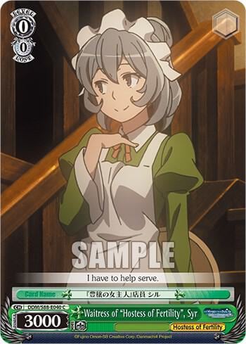 Waitress of "Hostess of Fertility", Syr, Is it Wrong to Try to Pick Up Girls in a Dungeon? DDM/S88-E040 C