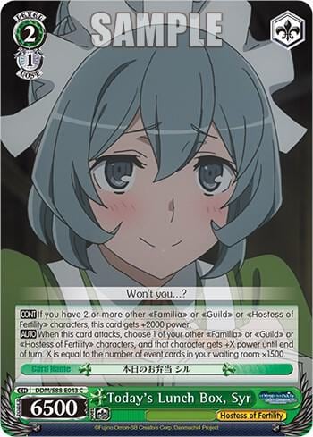 Today's Lunch Box, Syr, Is it Wrong to Try to Pick Up Girls in a Dungeon? DDM/S88-E043 C