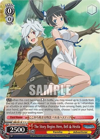 The Story Begins Here, Bell & Hestia (SR), Is it Wrong to Try to Pick Up Girls in a Dungeon? DDM/S88-E050S SR