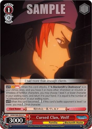Cursed Clan, Welf, Is it Wrong to Try to Pick Up Girls in a Dungeon? DDM/S88-E052 R