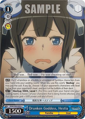 Drunken Goddess, Hestia, Is it Wrong to Try to Pick Up Girls in a Dungeon? DDM/S88-E093 C
