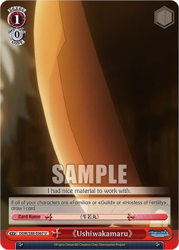 Ushiwakamaru, Is it Wrong to Try to Pick Up Girls in a Dungeon? DDM/S88-E067 U